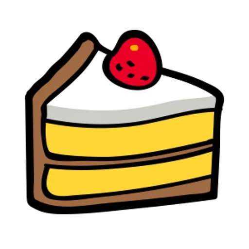 la torta, la stecca, un pezzo di torta, cheesecake, dessert icona