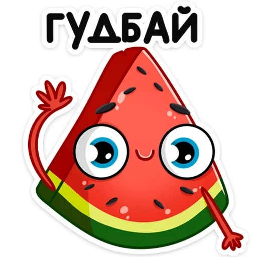 lovely, radik, watermelon, cute drawings stickers
