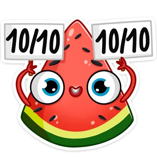 radik, anguria, watermelon radik, donat arbuz, adesivi di disegni carini