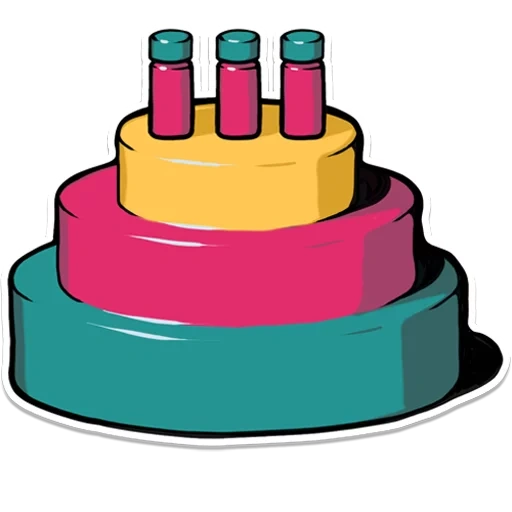 vektor kue, ilustrasi kue, piramida anak, cake english, kue biru transparan