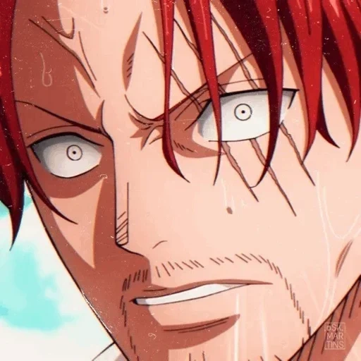 shanks, fan pis, anime red, red haired shanks, shanks royal wasiat