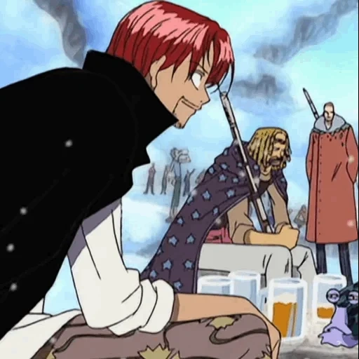 van pease, anime one piece, anime one piece, shanks one piece, shanks is his team