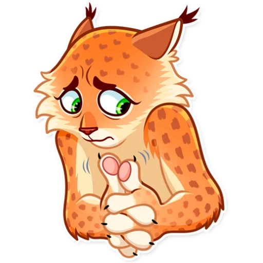 lince, lince, disegno di lince, bambini da cartone animato lynx