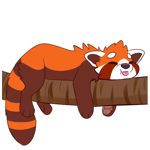 animation, red panda, red panda pattern