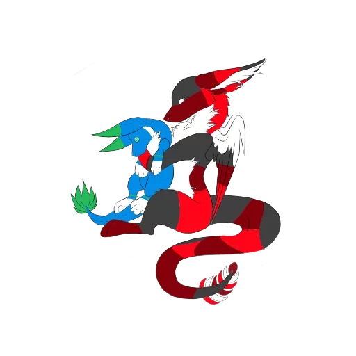 draconequus mlp, pokemon charaktere, mystische kreaturen, erfundener charakter, scarlet spectrum dragon mlp