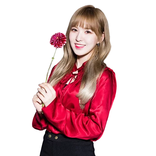 kemeja, beludru merah, kemeja merah, red velvet wendy, red velvet wendy