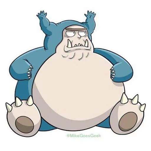 snorlax, pokemon snorlax, mostri di rick morty, snorlax manchlax, pokemon snorlax go