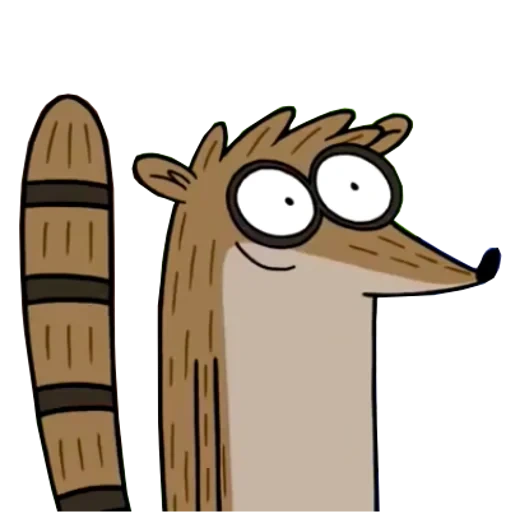 rigby, rigby, rigby raccoon, dessins animés ordinaires de rigby