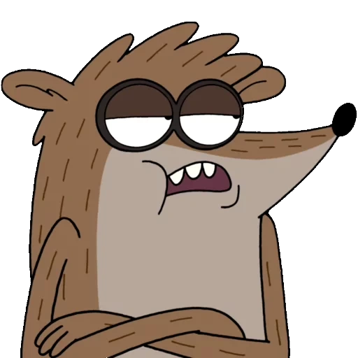 rigby, rigby, cartoni animati, rigby raccoon, anime ordinarie di rigby