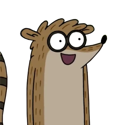 rigby, rigby, scherzen, racot rigby, rigby ist ein gewöhnlicher cartoon