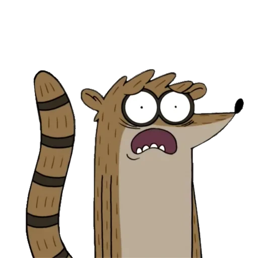 rigby, rigby, ordinario, cartone animato di rigby, anime ordinarie di rigby