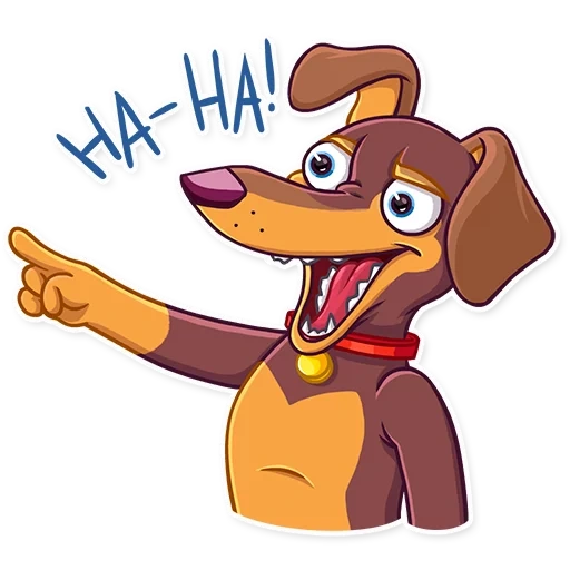 chien, reggie dog, caricature de dessin animé