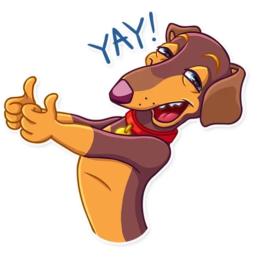 dogs, reggie dog, dachshund sticker