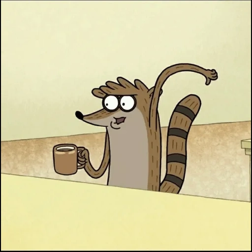 ригби, енот ригби, rigby raccoon, обычный мультик, ригби обычный мультик