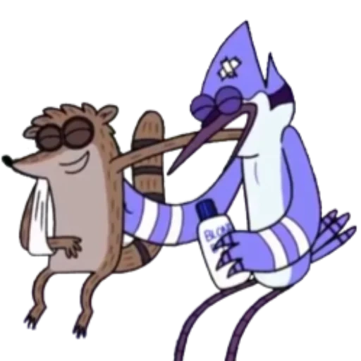 стикеры для телеграм, мордекай и ригби, мордекай и ригби 1 сезон, regular show финал, telegram sticker