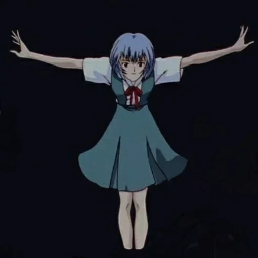 animation, people, ayanami ray, cartoon character, rei ayanami icon