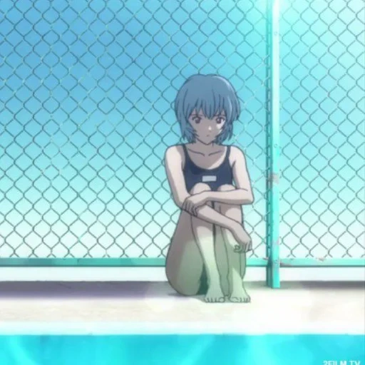 rey ayanami, anime girl, rei evangelion, anime evangelion, evangelion fanservice