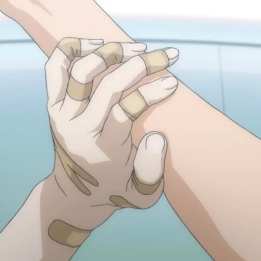 fist anime, jari anime, anime bropist, anime membantu tangan, anime menguleni jari