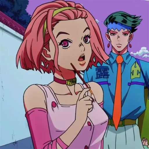 reimi jojo, remi sugimoto, jojo season 4, jojo reimi r 34, gang hantu jojo