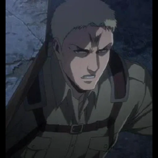 reiner, attaque des titans, personnages d'anime, titans attack 5 saison, rainer attack of titans 4 saison