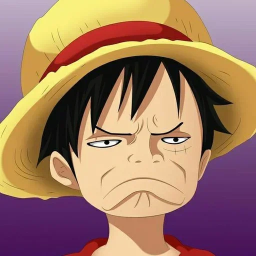 luffy, luffy's face, van pis luffy, luffy is furious, manki d luffy
