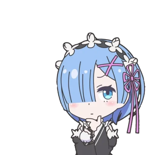 re zero, chibi rem, rem chibi, rem chibi, re null