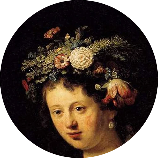 rembrandt, flora rembrandt, planta rembrandt 1634, la flora de saskiah rembrandt, palacio de invierno rembrandt flora