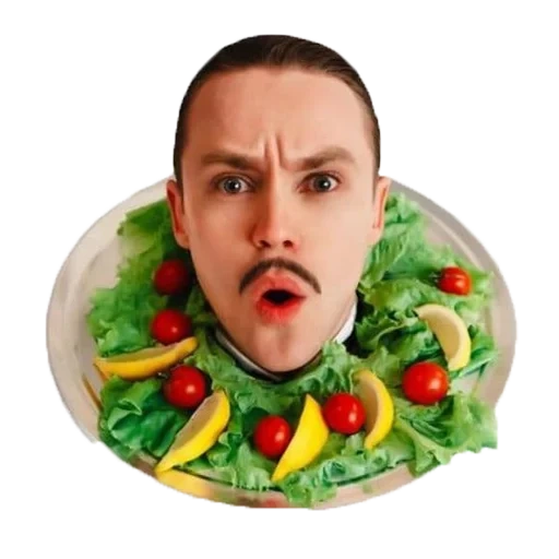 selada, pria, salad sayuran, artyom pivovarov bertemu