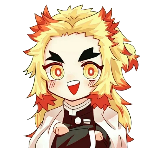 rengoku chibi, rengoku kyojiro, kyojira rengoku, anime charaktere, rengoku kunst ist sehr schön