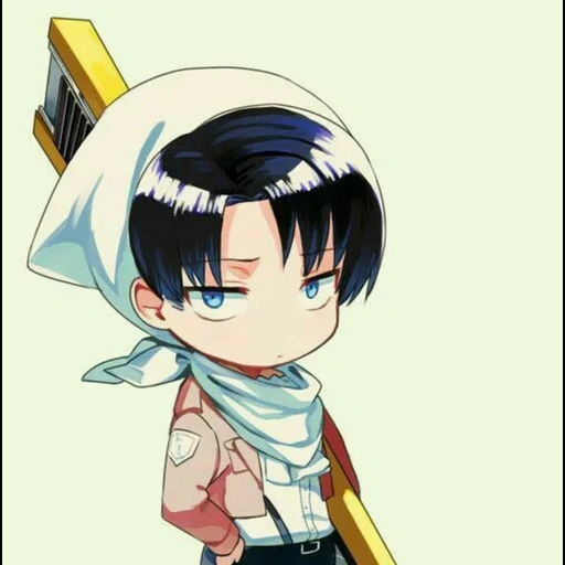 front ren chibi, levi ackerman, levi ackerman, chibi attacca i titani, attacco titano di chibi levi