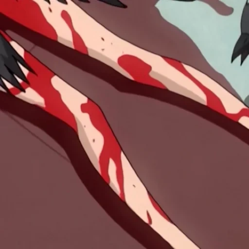 anime blood, cicada singing animation, bloody cartoon, the bloodiest cartoon, anime blood dismemberment