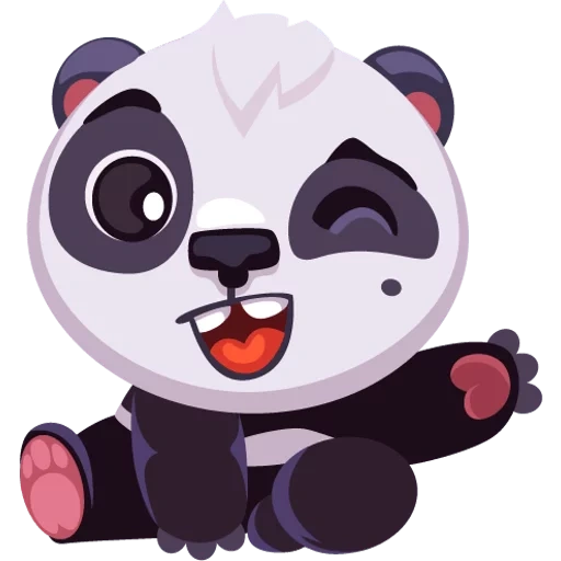 panda, pandochka, panda rensha, süßer panda, cartoon panda