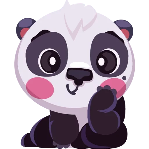 panda, panda renshu, panda panda, wajah panda smiley, stiker pandocka