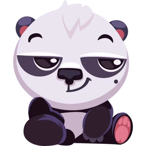 panda, pandochka, panda renshu, panda kartun, stiker pandocka