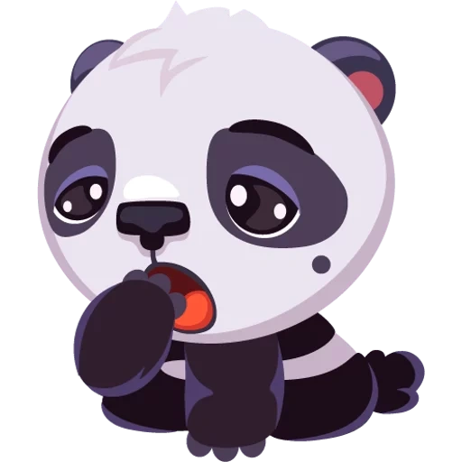 panda, pandochka, panda rensha, panda de dibujos animados, pegatinas de pandochka