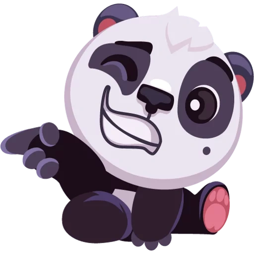 panda, panda rensha, viber panda, panda de dessins animés, autocollants pandochka
