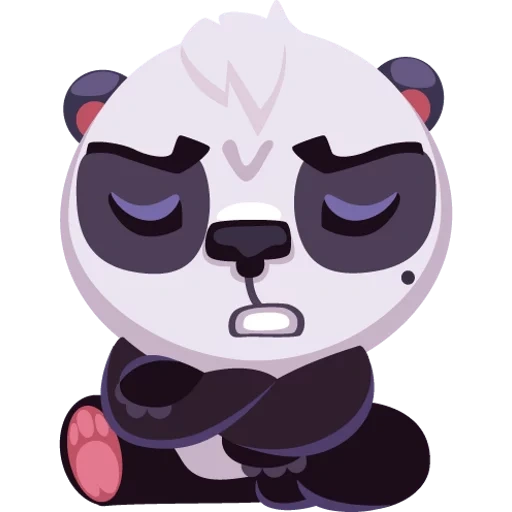 pandocca, panda árbol de benevolencia, panda de dibujos animados