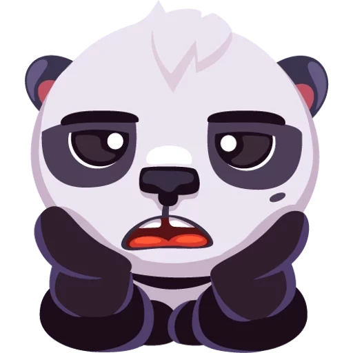 panda, panda rensha, stiker panda, panda kartun