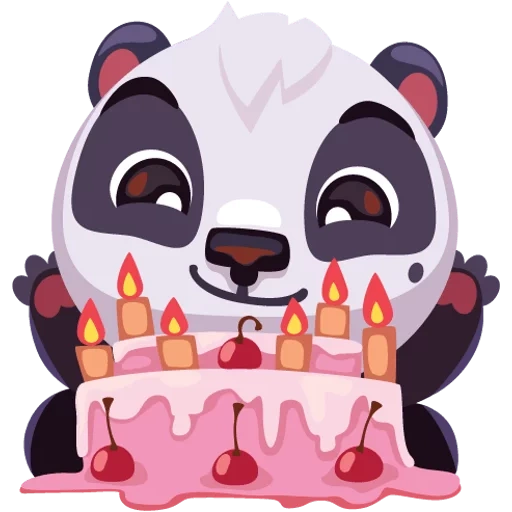 panda, panda rensha, buon brithday