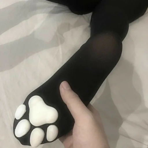 medias, calcetines suaves, pie de gato