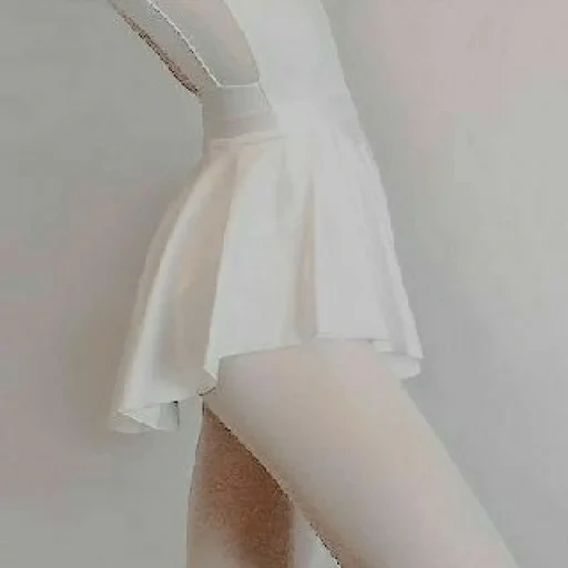 rok, rok putih, rok modis, gaun mode, estetika rok putih