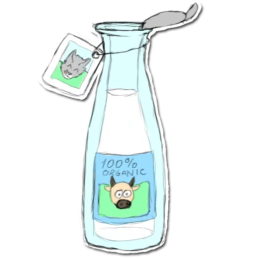 bottle, sichuan blowout fog, milk bottle, world spray day, cartoon bottle