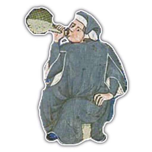страдающее средневековье вино, telegram sticker, стикеры телеграм, средневековые, чаша монах средневековье