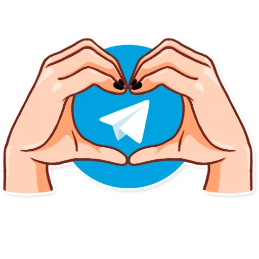 telegram stiker hand with heart, sticker dengan hati di tangannya, gaya hati, gaya hati hati dari tangan, hati dengan tangannya