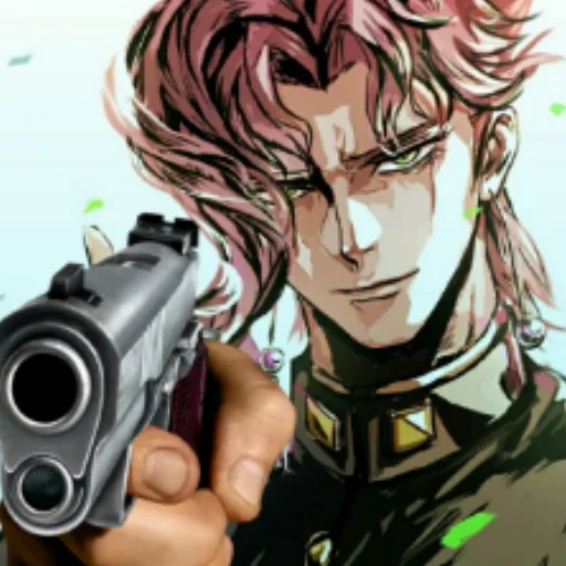 аниме, kakyoin, какёин реро, kakyoin noriaki, какёин нориаки улыбка арт