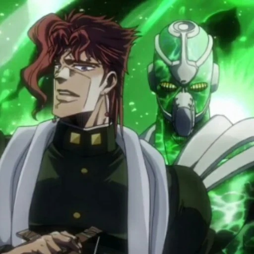 kakyoin, джоджо против дио, приключения джоджо, kakyoin emerald splash, джоджо hierophant green