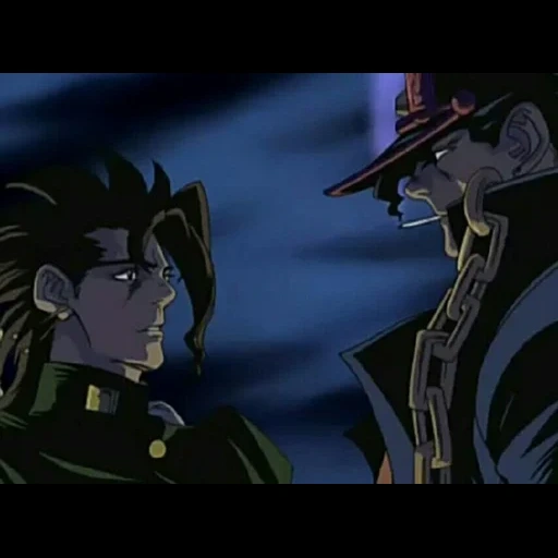 аниме, jotaro, дио джоджо, джоджо 4 сезон, джотаро куджо 1993