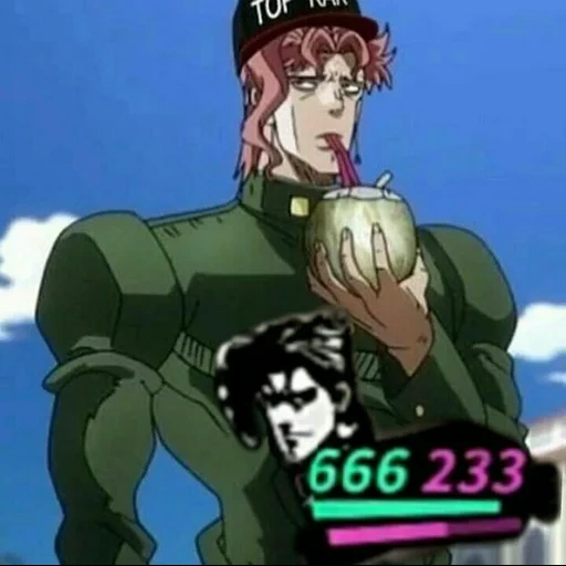 kakyoin, джоджо 6 сезон, джоджо какёин смерть, джоджо какеин сердечками