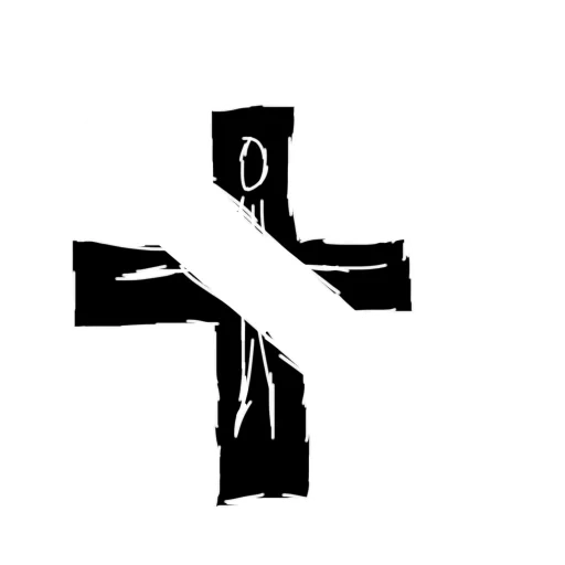 fanculo, testo, croci, il simbolo della croce, cross black sketch