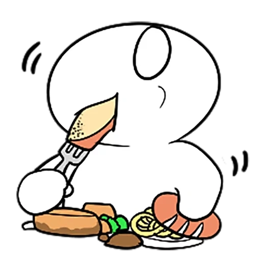 line eats, character, snepa cries, the objects of the table, rabbit drawing
